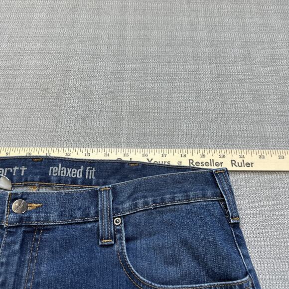 Carhartt Jeans Mens 38x30 Relaxed Fit Rugged Flex Straight‎ Leg Workwear Pants - Picture 7 of 10